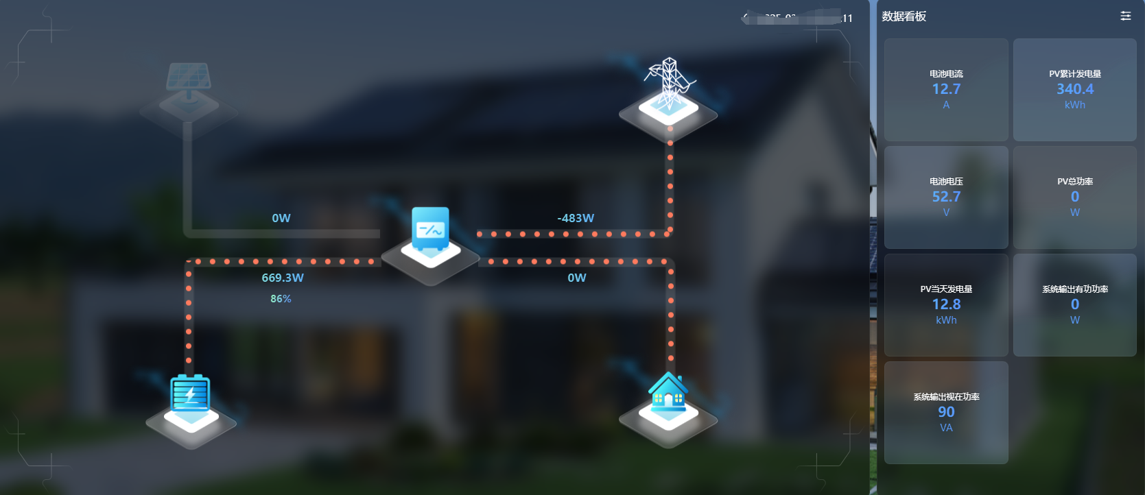 手机APP智能监控控制界面